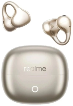 Гарнитура накладные Realme Buds Clip золотистый беспроводные bluetooth клипса (6941764477674)