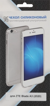 Чехол (клип-кейс) DF для ZTE Blade A3 (2020) zCase-21 прозрачный