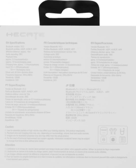Наушники с микрофоном Edifier GM3 Plus черный вкладыши BT в ушной раковине