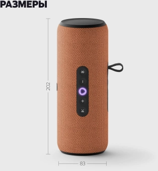 Умная колонка Yandex Станция Стрит Алиса оранжевый 30W 2.0 BT/Wi-Fi 10м 3300mAh (YNDX-00030ORG)