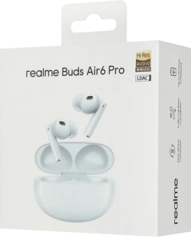 Гарнитура внутриканальные Realme Buds Air 6 Pro небесный беспроводные bluetooth в ушной раковине (631209000132)