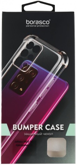Чехол (клип-кейс) BoraSCO для Infinix Hot 30 Bumper Case прозрачный (72317)