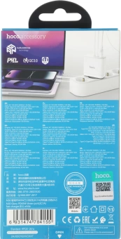Сетевое зар./устр. Hoco N30 Glory 25W 3.25A+3A+1.5A (PD+QC) универсальное белый (84155)