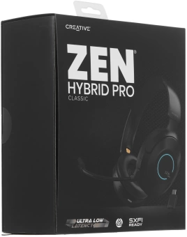 Гарнитура мониторные Creative Zen Hybrid Pro CLASSIC 1.2м черный беспроводные bluetooth оголовье (51EF1040AA001)