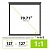 Экран Cactus 127x127см Wallscreen CS-PSW-127X127-SG 1:1 настенно-потолочный рулонный серый