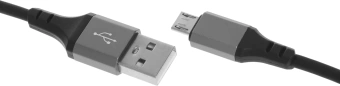 Кабель Hoco X86 Micro Spear X86 MICRO USB (m)-micro USB (m) 1м черный коробка