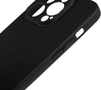 Чехол (клип-кейс) BoraSCO для Apple iPhone 15 Pro Silicone Case черный (72416)