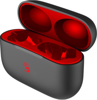 Гарнитура внутриканальные A4Tech Bloody M30 черный/красный беспроводные bluetooth в ушной раковине (M30 (BLACK+RED))