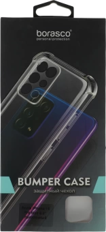 Чехол (клип-кейс) BoraSCO для Apple iPhone 16 Pro Max Bumper Case прозрачный (73524)