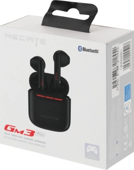 Наушники с микрофоном Edifier GM3 Plus черный вкладыши BT в ушной раковине