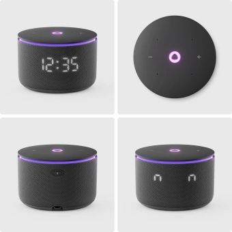 Умная колонка Yandex Станция Мини 3 Про Алиса черный 18W 1.0 BT/Wi-Fi (YNDX-00059BLK)
