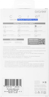 Защитное стекло для экрана Samsung araree by KDLAB для Samsung Galaxy M12 прозрачная 1шт. (GP-TTM127KDATR)